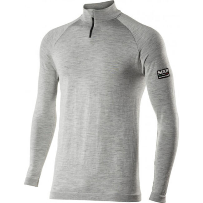 Six2 Maglia Termica Moto Wool Grey Unisex